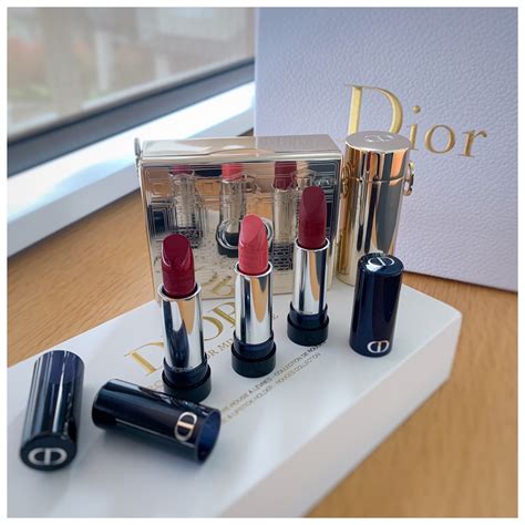 rouge dior minaudière lipstick case & lipstick refill set dior|Dior lipstick clutch.